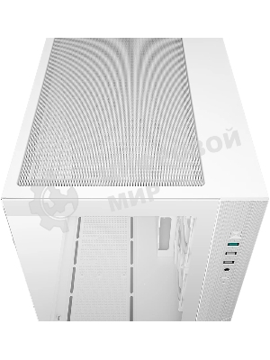 Компьютерный корпус Deepcool CG330 3F WH без БП, боковое окно (панорама), 3x120мм ARGB PWM вентилятора, белый, mATX (R-CG330-BKNGM3-G)