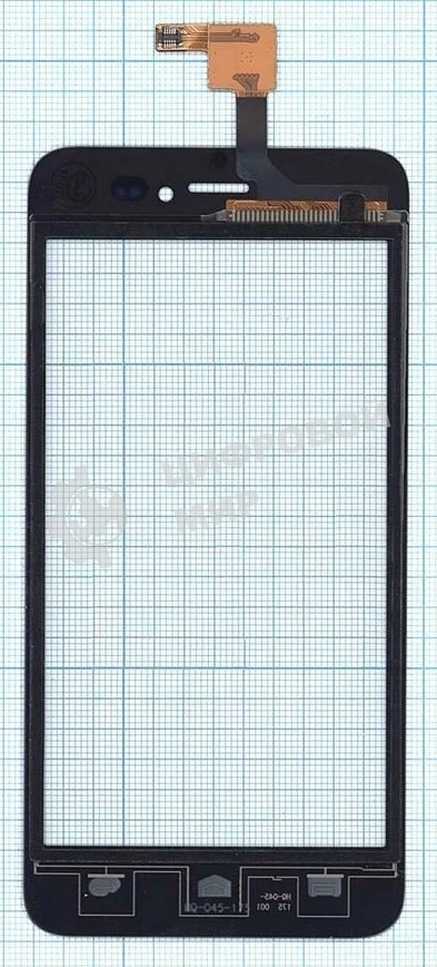 Сенсорное стекло (тачскрин) для Explay Craft, черное