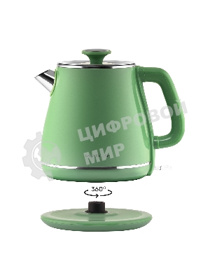 Чайник электрический Galaxy Line GL 0331, зеленый, пластик, двойная стенка из нержавеющей стали AISI 304 и пищевого пластика, 2200 Вт, 1.8 л, индикатор работы