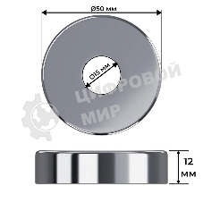 Набор термостатический трехосевой Royal Thermo Design Pro 15мм М30х1,5 (Хром)