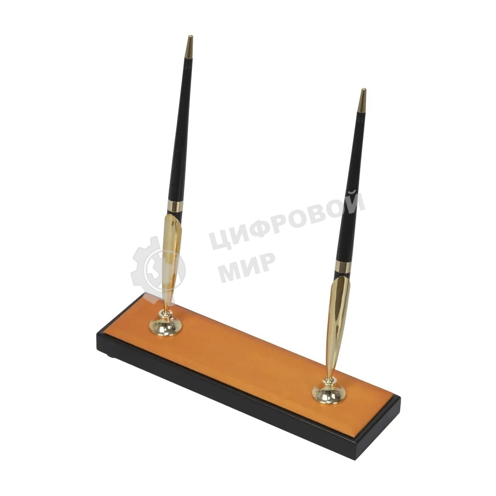 Настольный набор Good Sunrise H8G-1A (8 предметов) дерево/МДФ черный/оранжевый