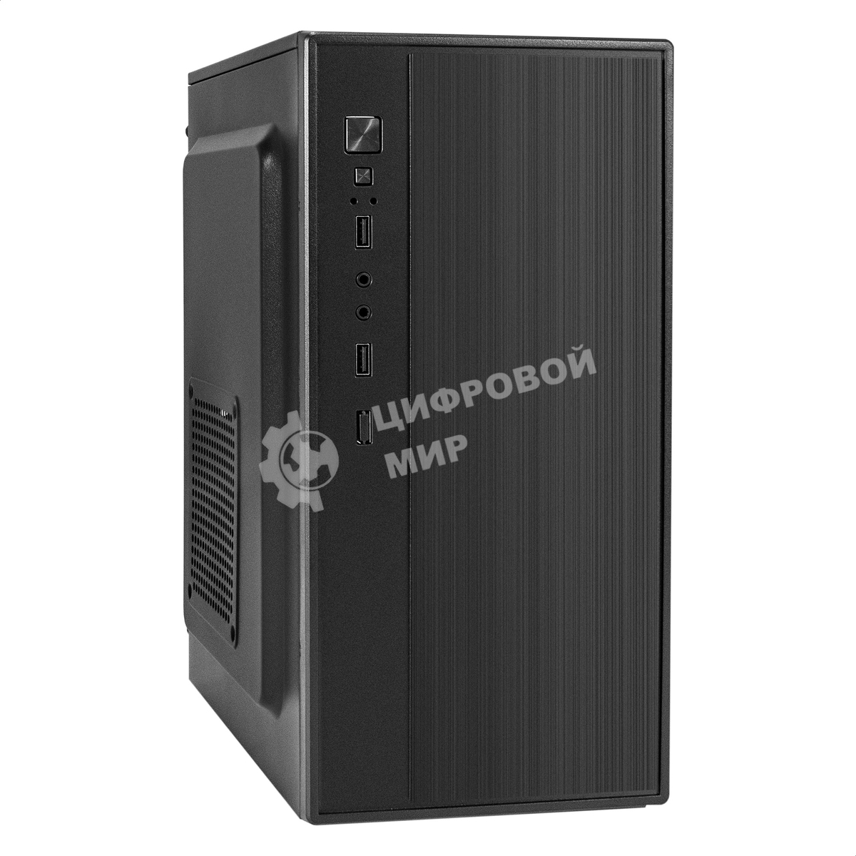 Компьютерный корпус Minitower ExeGate BAA-408-AAA400 (mATX, БП AAA400 с вент. 8см, 2хUSB, HD Audio, черный)