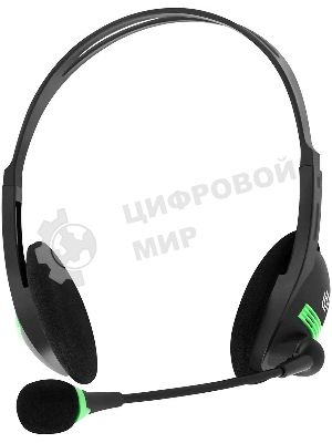 Гарнитура Oklick HS-M100 чёрный, проводная, 3.5 мм