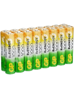 Аккумулятор GP 100AAAHCRGY-B AAA NiMH 1000mAh (16шт) спайка