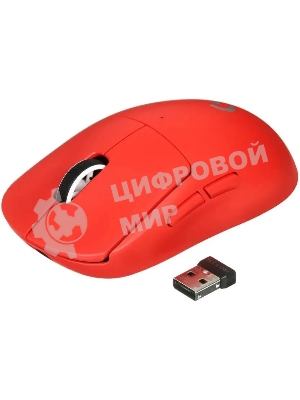 Мышь беспроводная Logitech G PRO X SUPERLIGHT 2 SE красный оптическая 44000dpi беспров. USB-C (910-007474)