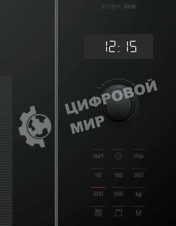 Микроволновая печь встраиваемая Bosch BEL454MB1F 6 Series, 900Вт,LED-display,AutoPilot 8, 25 л, гриль, черный, 382x594x388 мм