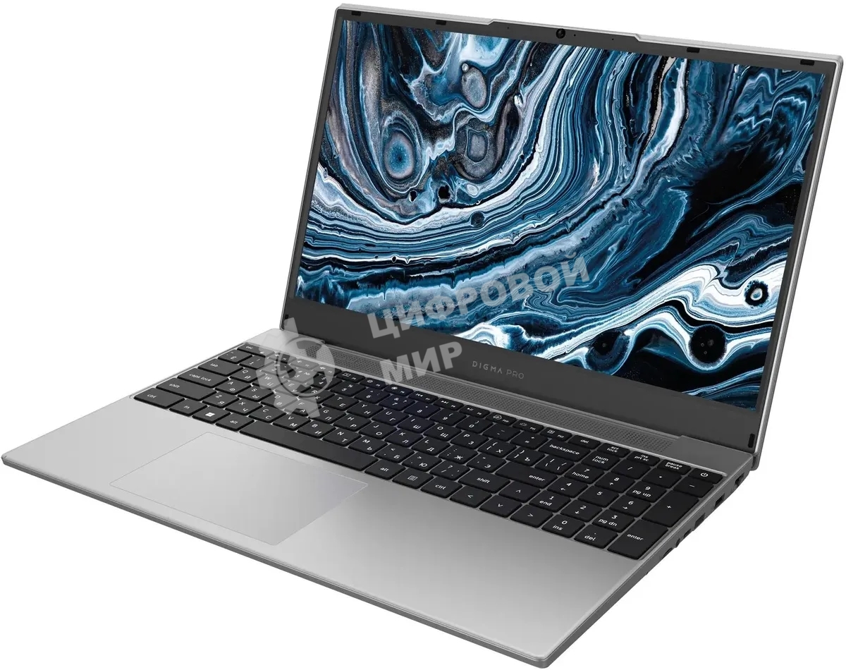 Ноутбук Digma Pro Breve серебристый DN15R5-ADXW09 Ryzen 5 7430U 16Gb SSD 512Gb AMD Radeon 15.6