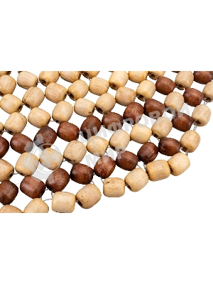 Накидка на сиденье NOVA BRIGHT массажная с подголовником (деревянная, покрытая светлым лаком) (127х38см) 36578