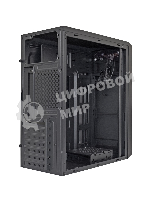 Компьютерный корпус Miditower ExeGate XP-332 Black, ATX, (без БП), 2*USB, Audio