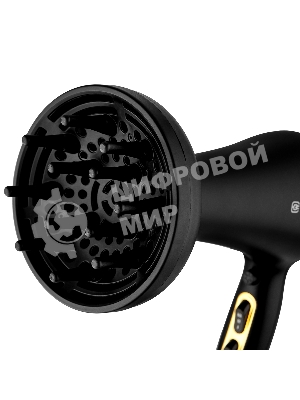 Фен BRAYER BR3010 черный/золотистый, 2200 Вт