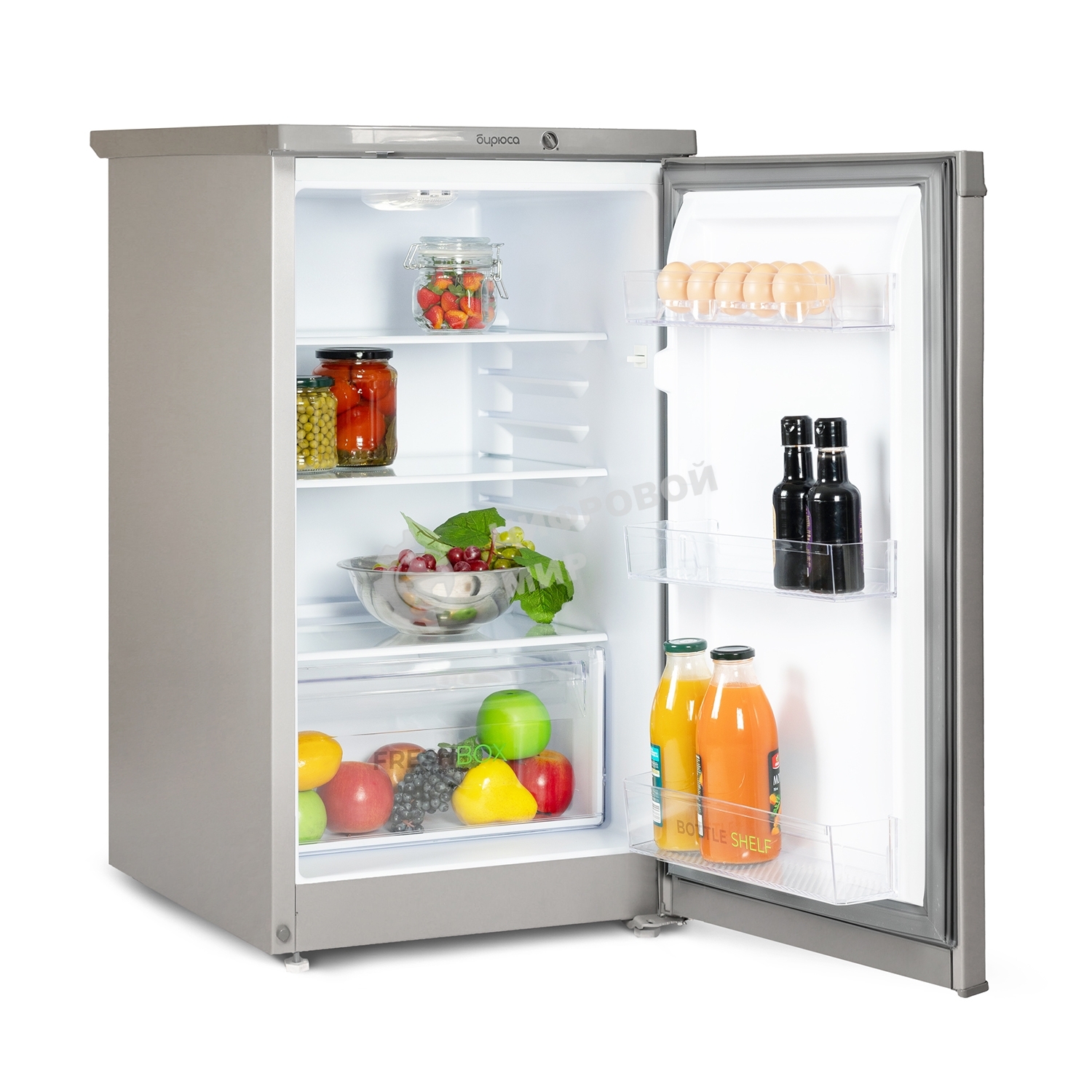 Холодильник Бирюса M409 металлик однокамерный 115л