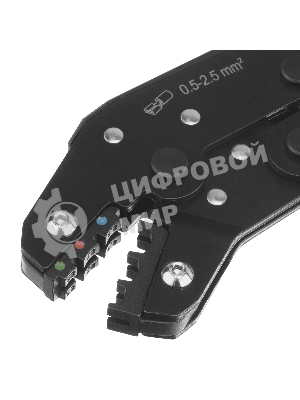 Клещи для обжима изолир. наконечников Denzel НКИ и НВИ, разъемов РПИ, гильз ГСИ, 0,5 - 2,5 мм2