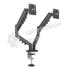 Кронштейн Kromax OFFICE-14 черный, 4 шт/уп. Кр. стал. настол. для 2-х мон. 15