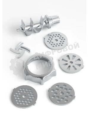 Мясорубка электрическая Candy CG-200 белый, 2000 Вт, 2.3 кг/мин, реверс, защита от перегрузки, насадки - 5