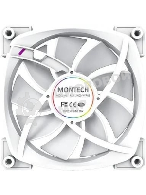 Вентилятор для корпуса MONTECH AX120 PWM белый, 120 мм, 1600 об/мин, 27 дБ, 4 pin