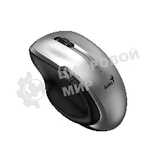 Мышь беспроводная Genius Ergo 8200S серебристый, 1200 dpi, радиоканал, USB, кнопки - 5