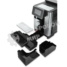 Кофемашина автоматическая DeLonghi ECAM610.55.SB черный/серебристый, исп. кофе - молотый/зерновой, 2.2 л, 1450 Вт, 19 Бар