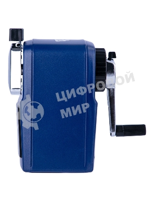 Точилка для карандашей механическая Deli 71156BLUE, 1 отверстие, металл, синий