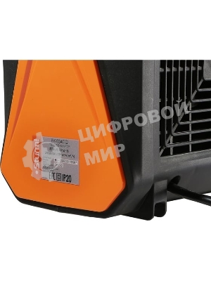 Тепловентилятор Sturm! FH2034CQ, черный/оранжевый, 2000 Вт, 20 м2, термостат