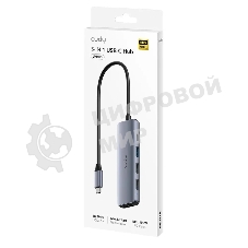 USB-концентратор CUDY UH405, USB Type-C, HDMI, USB, адаптер/ USB Type-C