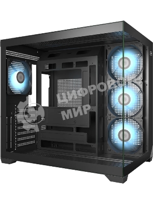 Компьютерный корпус без блока питания PCCooler C3T700 ARGB BK, Midi-Tower, TG, 4x120мм ARGB, 1xUSB-A 3.0 + 1xUSB-A 2.0 + 1xUSB-C, ATX, mATX, mITX черный