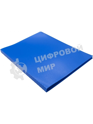 Папка с металлическим зажимом Silwerhof Eco A4, пластик, 0.5мм, синий