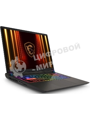 Ноутбук MSI Vector A16 HX A8WHG-033XRU серый AMD Ryzen 9 8940HX/16Gb/SSD 1Tb/RTX 5070Ti 12Gb/16
