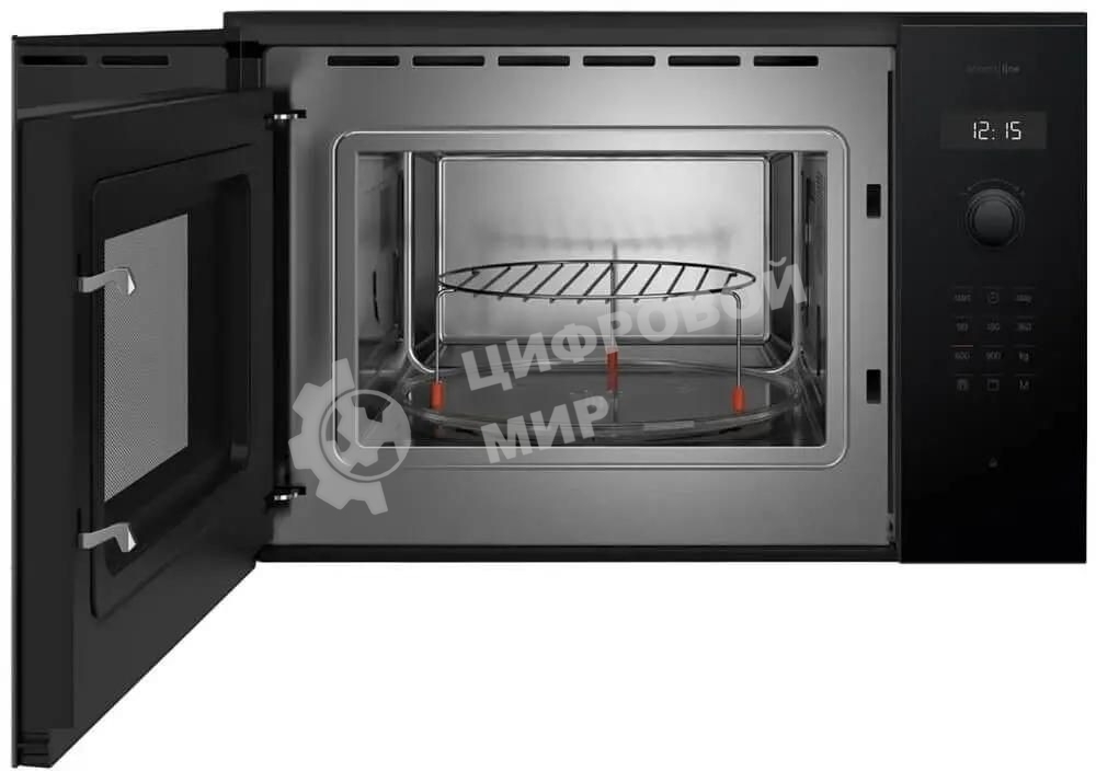 Микроволновая печь встраиваемая Bosch BEL454MB1F 6 Series, 900Вт,LED-display,AutoPilot 8, 25 л, гриль, черный, 382x594x388 мм