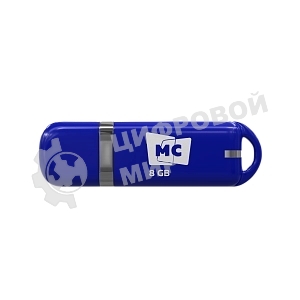 Флешка USB MORE CHOICE МФБ8 Blue (4620202558633), 8GB, USB 2.0, R/W 15/6, синий