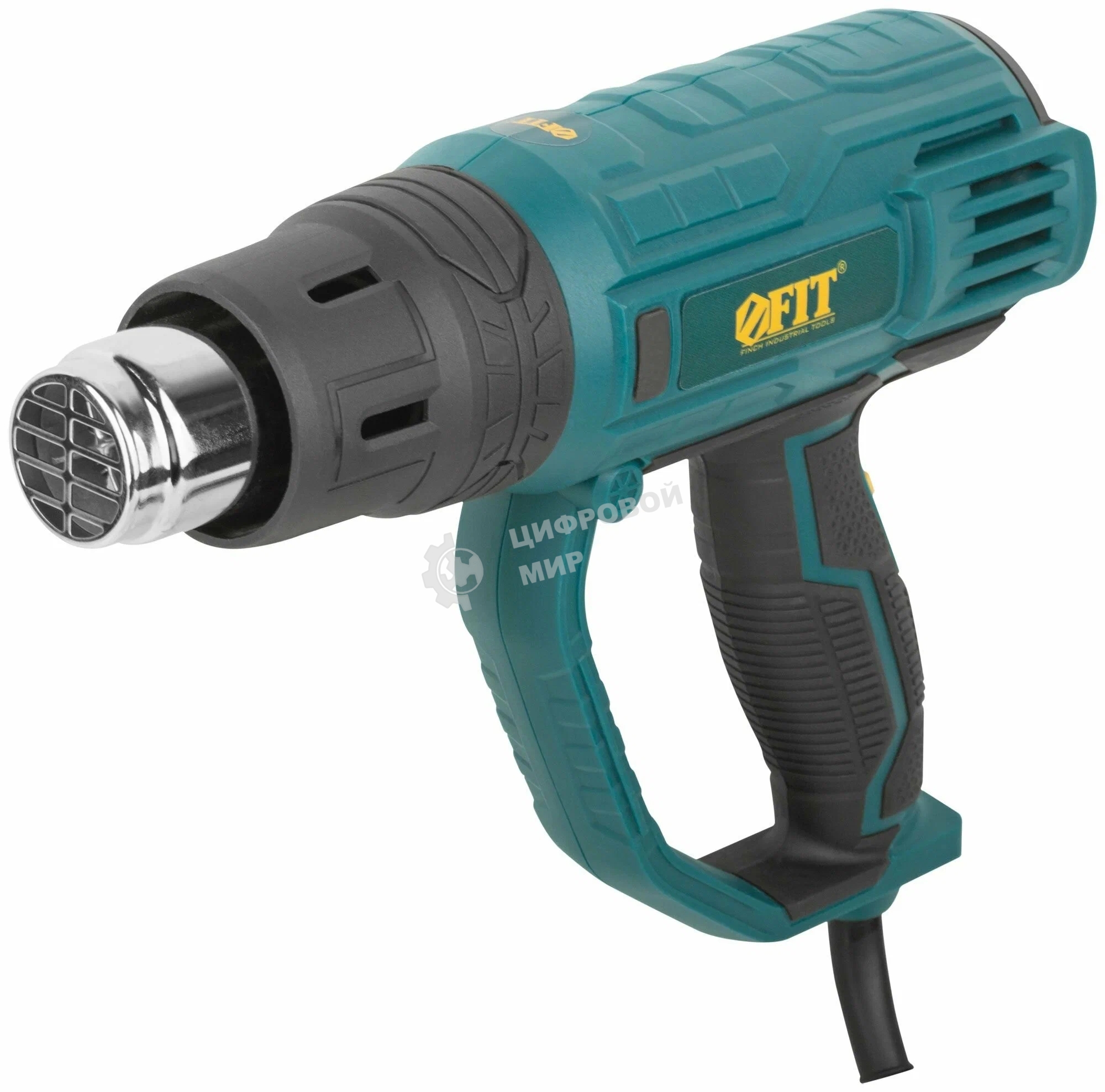 Фен технический FIT HG-2003 2000 Вт, 350/600 °C, 300/500 л/мин, рез. накл., коробка