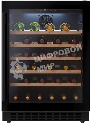Винный шкаф LEX LWD6054BL черный, 135 л, 1 отсек, 54 бут.