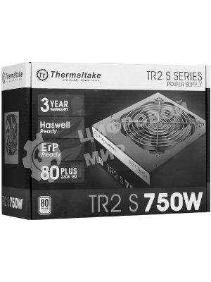 Блок питания Thermaltake ATX TR2 S, 750Вт, 80 PLUS WHITE, 120мм, черный