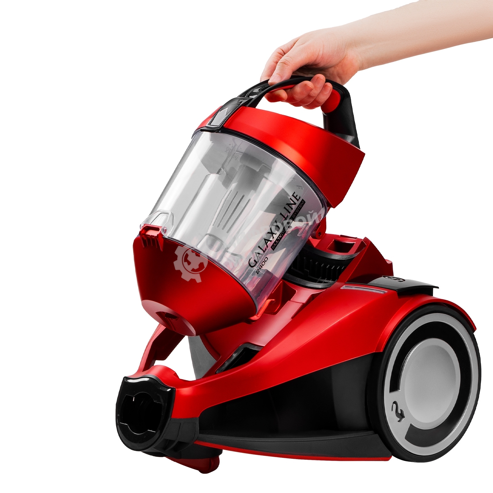 Пылесос Galaxy Line GL 6224 красный/черный, 300/2400 Вт, уборка сухая, пылесборник контейнер 2 л