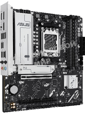 Материнская плата ASUS PRIME B850M-A WIFI, AM5, AMD B850, 4xDDR5, 4xSATA, 3xM.2, 1xPCIe 5.0 x16, 1xPCIe 4.0 x16, 1xHDMI, 2xDP, 1x2.5Gb LAN, Wi-Fi 6E, Bluetooth 5.3, 2xUSB-A 10Gbps, 2xUSB-A 5Gbps, 4xUSB-A 2.0, 3x3.5 мм, 7.1, mATX