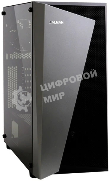 Компьютерный корпус ZALMAN S4 Plus, ATX, черный, WINDOW, 1x5.25