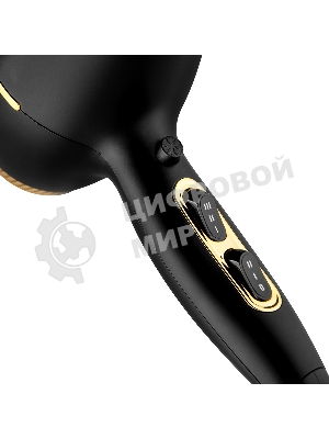 Фен BRAYER BR3010 черный/золотистый, 2200 Вт