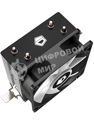 Кулер для процессора ID-COOLING SE-902X-B LGA1851/1700/1200/115X/AM5/AM4 (30шт/кор, TDP 100W, PWM, 2 тепл.трубки прямого контакта, Blue LED FAN 92мм) RET