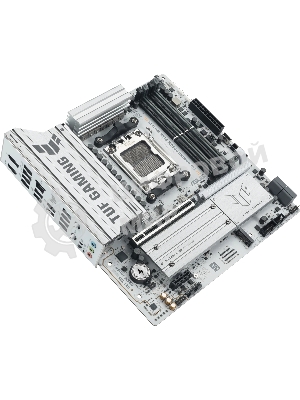 Материнская плата Asus TUF GAMING B850M-PLUS WIFI7 W, AM5, AMD B850, 4xDDR5, 4xSATA, 3xM.2, 1xPCIe 5.0 x16, 1xPCIe 3.0 x1, 1xDP, 1xHDMI, 1x2.5Gb LAN, Wi-Fi 7, Bluetooth 5.4, 1xUSB-C 20Gbps, 3xUSB-A 10Gbps, 4xUSB-A 5Gbps, 4xUSB-A 2.0, 5x3.5 мм, 7.1, mATX