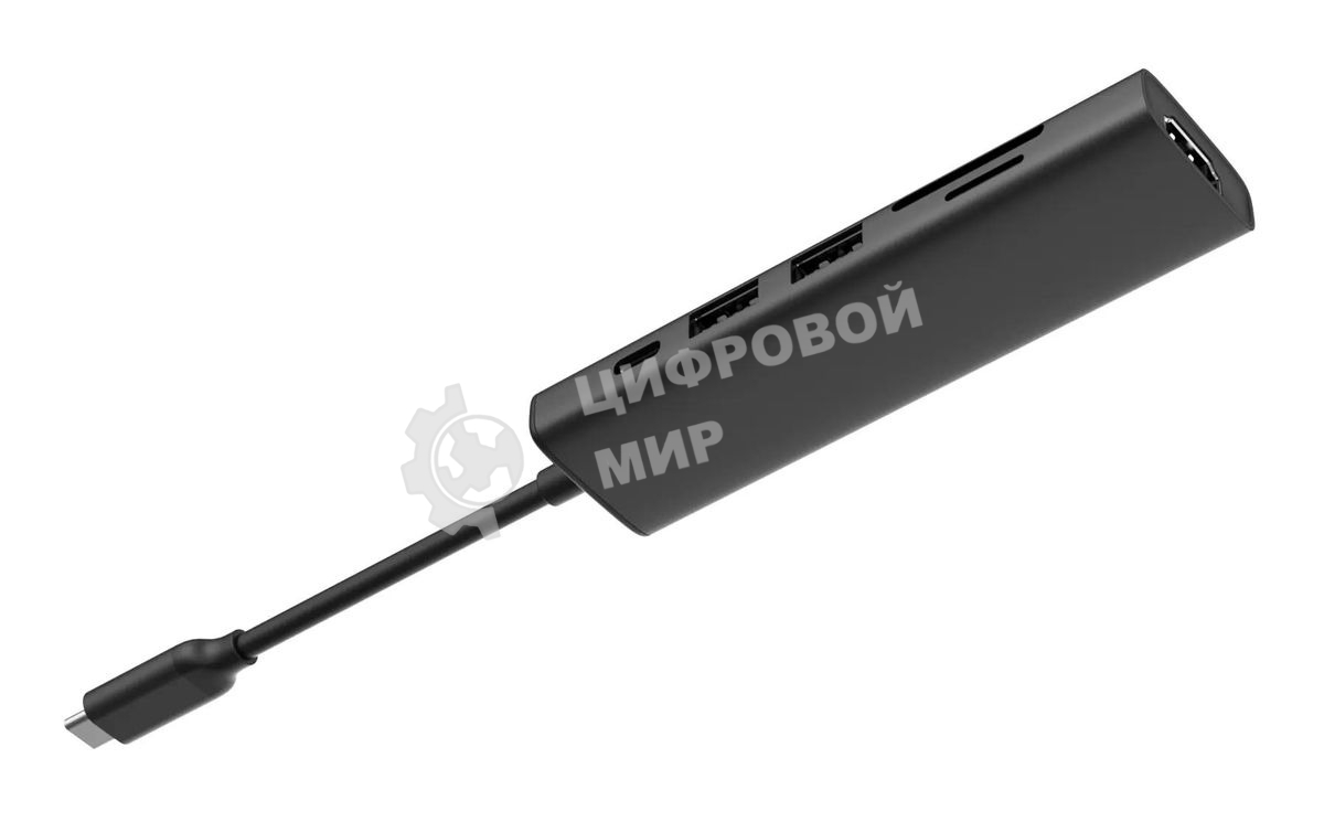 Разветвитель USB-C A4Tech DST-60C 2порт. серый