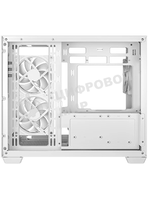 Компьютерный корпус Deepcool CG330 3F WH без БП, боковое окно (панорама), 3x120мм ARGB PWM вентилятора, белый, mATX (R-CG330-BKNGM3-G)