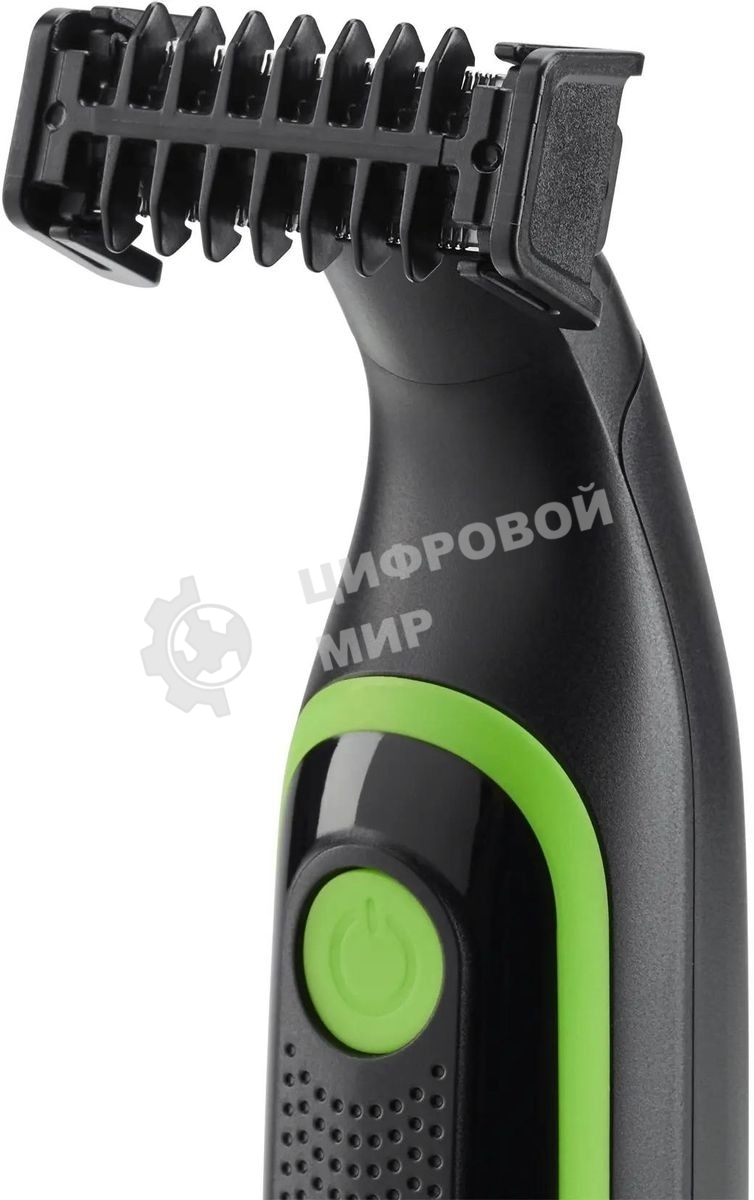 Машинка для стрижки Polaris PHC 0303RB черный/лайм 240Вт