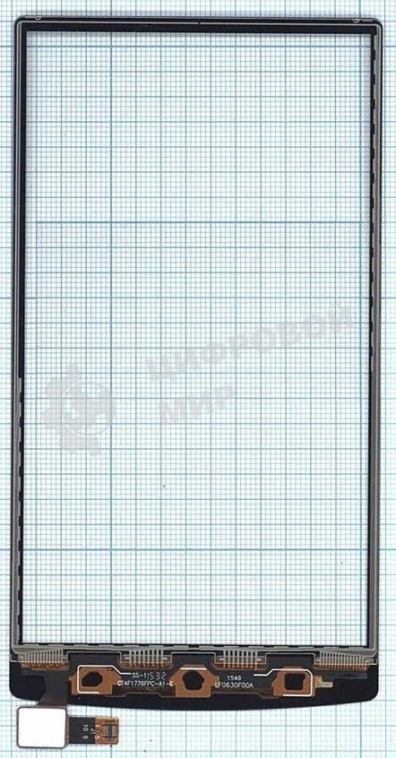 Сенсорное стекло (тачскрин) для OPPO N3, черное