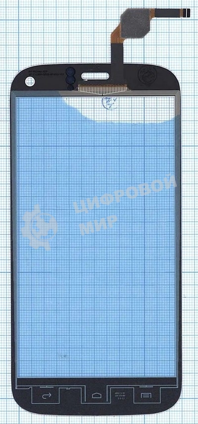 Сенсорное стекло (тачскрин) для Explay Dream, белое
