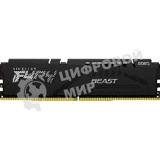 Оперативная память Kingston Fury Beast, DDR5, 16Gb (1x16Gb), 6800MHz, CL34, DIMM, с радиатором, черный