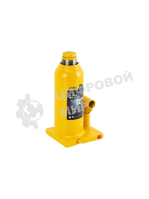 Домкрат бутылочный гидравлический Deli DQ71012 макс.грузоподъемность 12 т