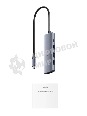 USB-концентратор CUDY UH405, USB Type-C, HDMI, USB, адаптер/ USB Type-C