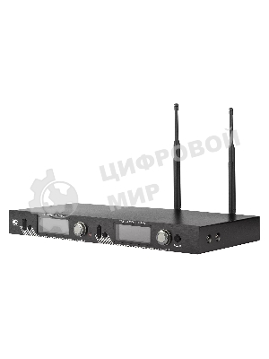 Радиосистема ITC T-521UT UHF двухканальная с петличным и ручным микрофонами, LCD дисплей, True Diversity, частотный диапазон 470-510 MHz.