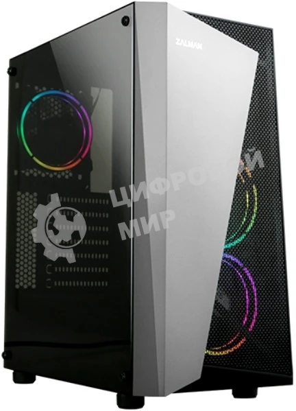 Компьютерный корпус ZALMAN S4 Plus, ATX, черный, WINDOW, 1x5.25
