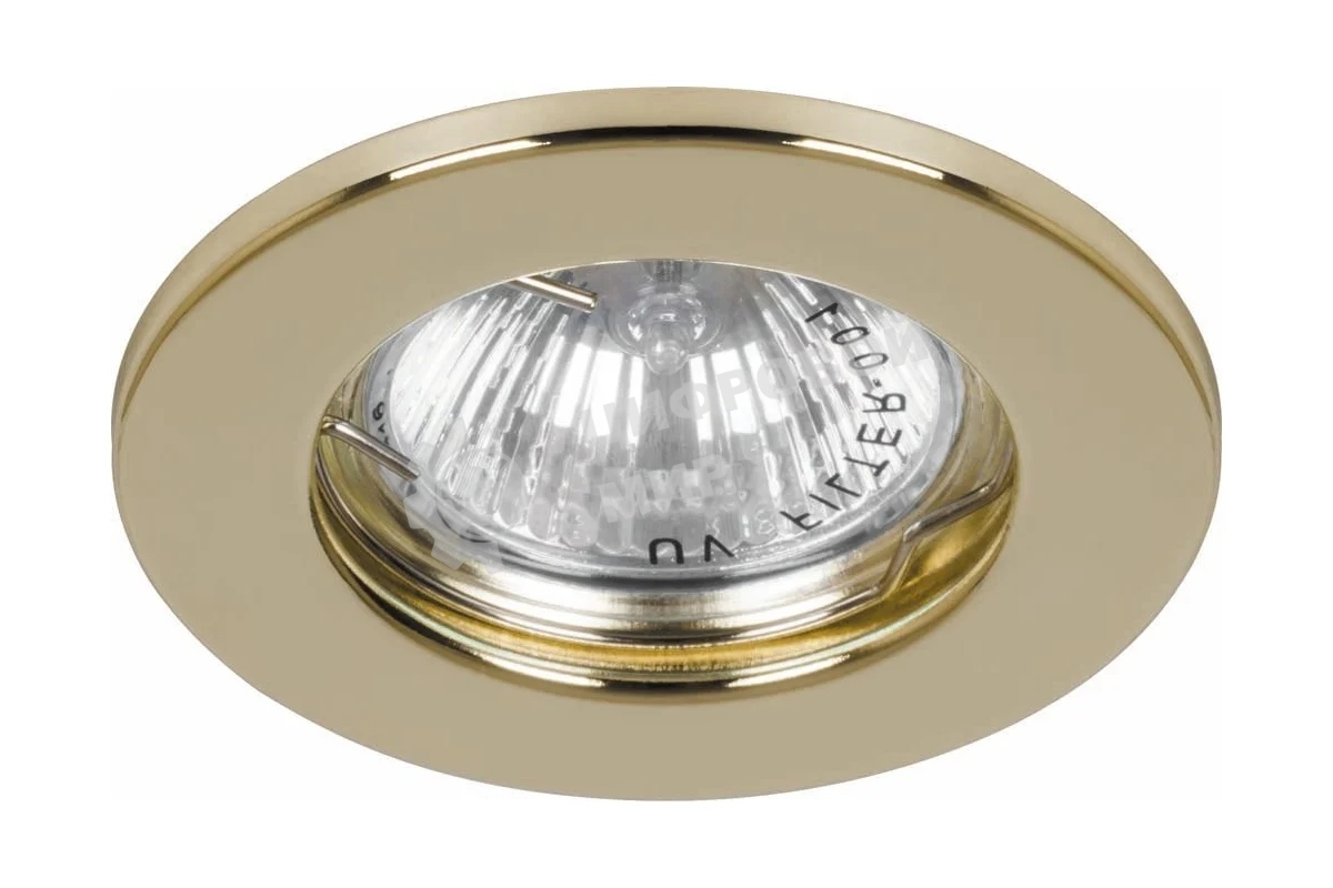 Светильник Feron ИВО-50w 12в G5.3 золото