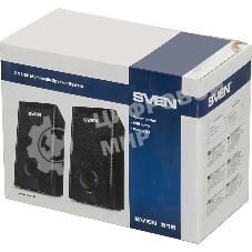Колонки SVEN 318 черный USB-порт ПК, ноутбука или адаптер 5V DC